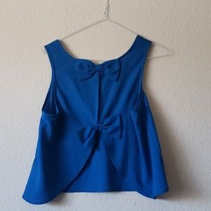 FOREVER21 Blue Crop Top